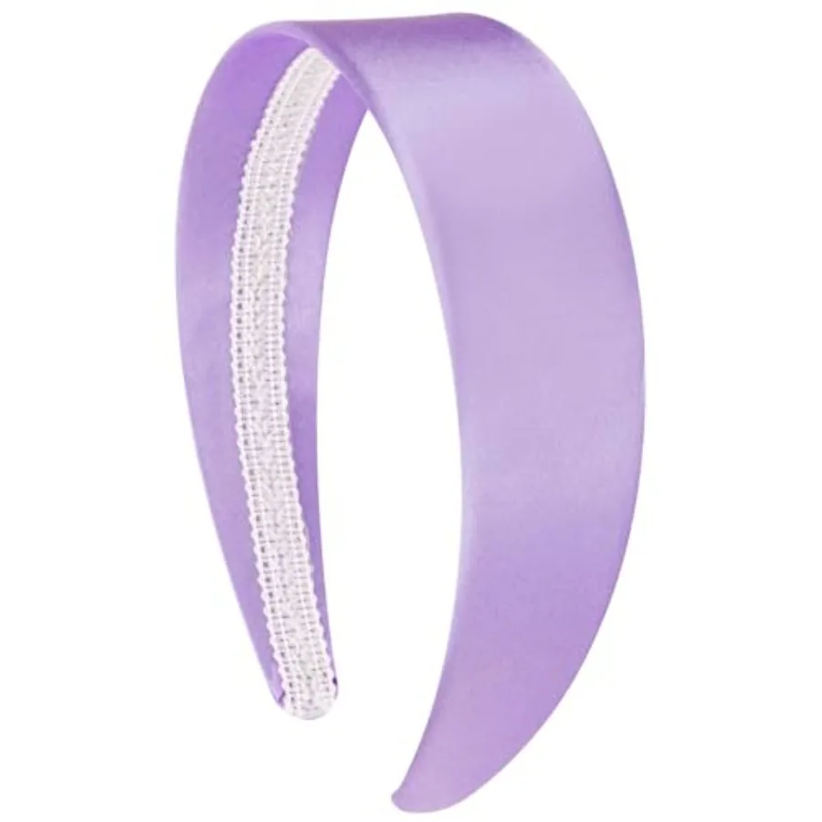 

Headband for Women Girls 1.6 Inch Wide Headbands Satin Head Bands for Womens Hair Solid Simple Holiday Hair Bands Cosplay Hallo