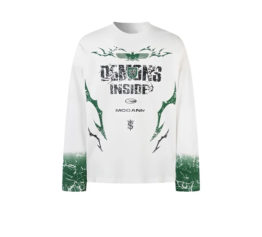 

Breathable Quick Dry Motorcycle T Shirt 3D Printed Long Sleeve Riding Shirt for All Season Use