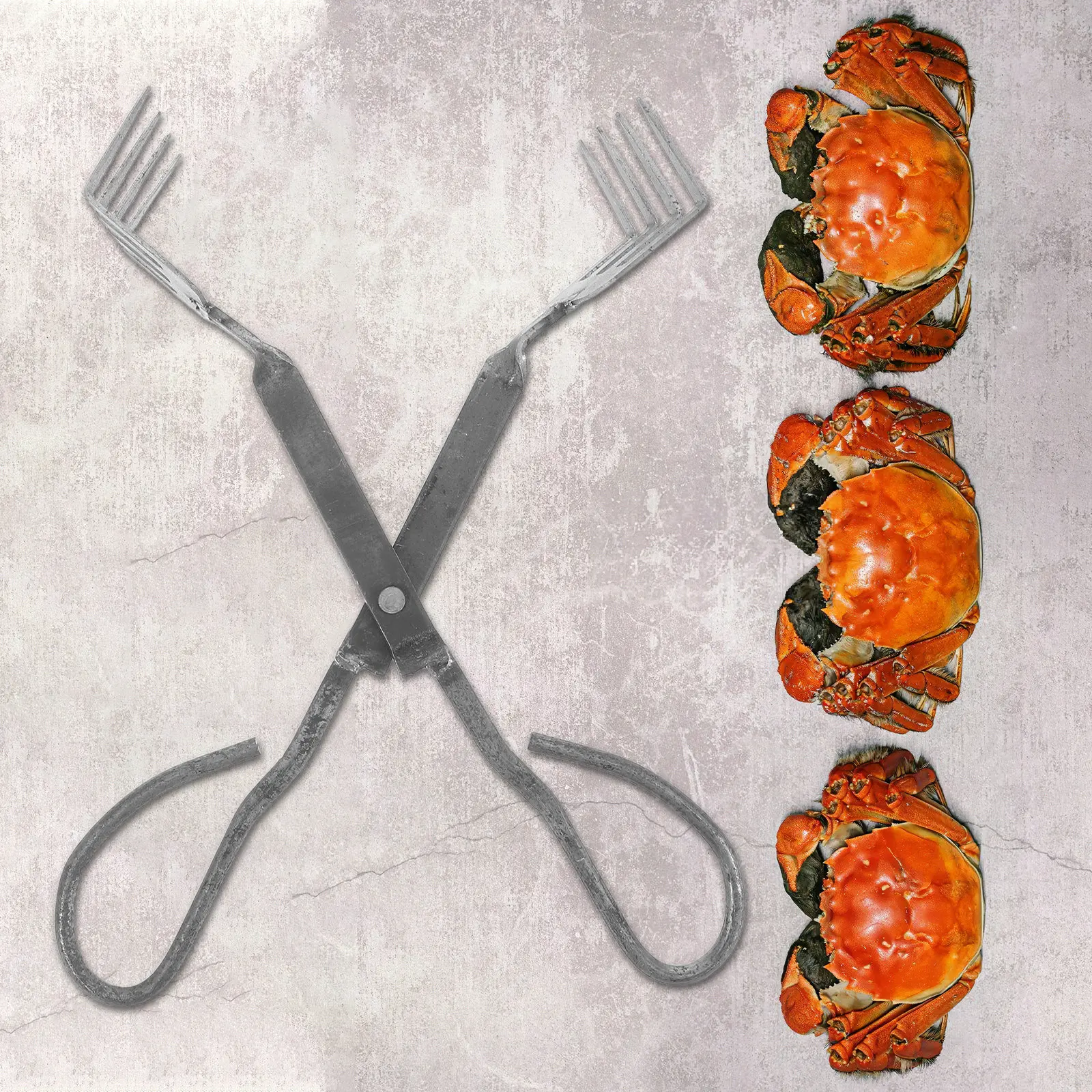 Crab Claw Clip Heavy Duty Metal Crab Tong for Seafood Handling Lobster Crawfish Shelling Outdoor Kitchen Safe Grip Shellfish
