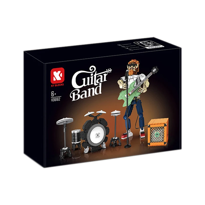 

New 96162 MOC Idea Rock Band Guitarist Building Blocks Assembling Guitar Bricks Model DIY Toys for Boys Christmas Gift Sets