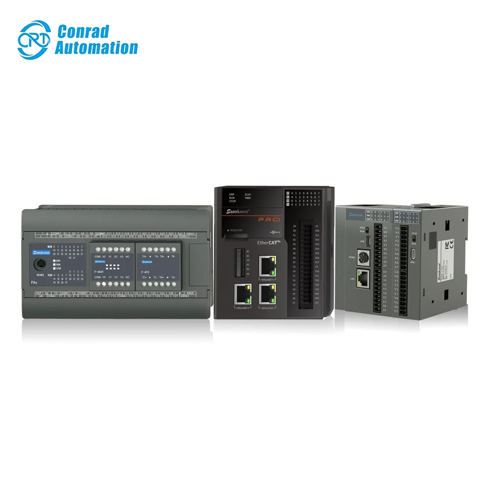 Samkoon Basic S-E12R PLC Host S Series DC24V20% Single Point 2A Total 4A Compact Industrial Programming Logic Controller RS485