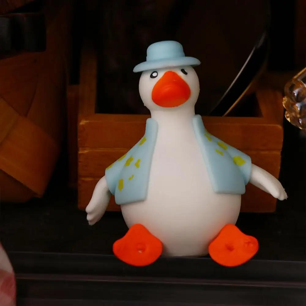 Vent Toys Duck Shape Slow Rising Squeeze Rebound Ball Cartoon Slow Rebound Animal Tpr Stress Relief Office Workers