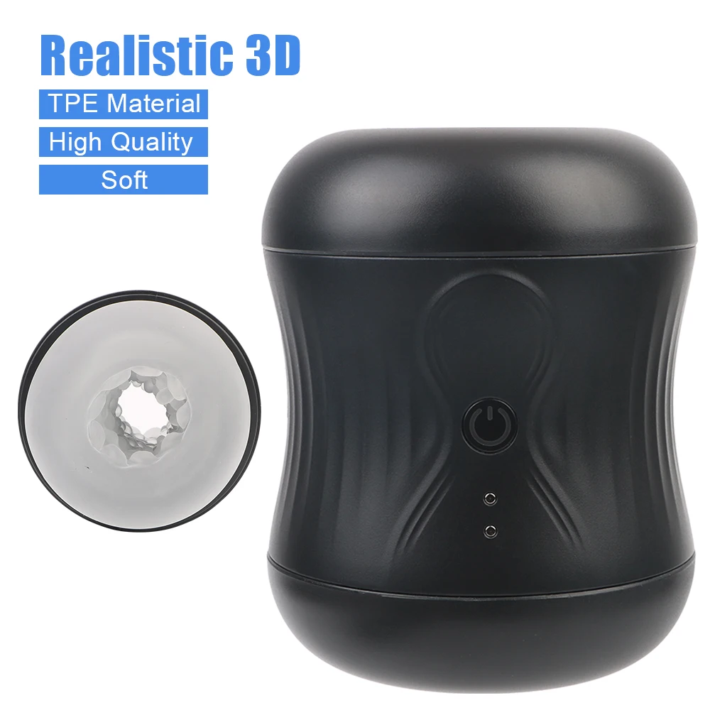 ذكر الاستمناء 10 طرق الاهتزاز مزدوجة الوجهين الجنس لعب للرجال التلقائي TPE جهاز استمناء واقعية كس اللسان