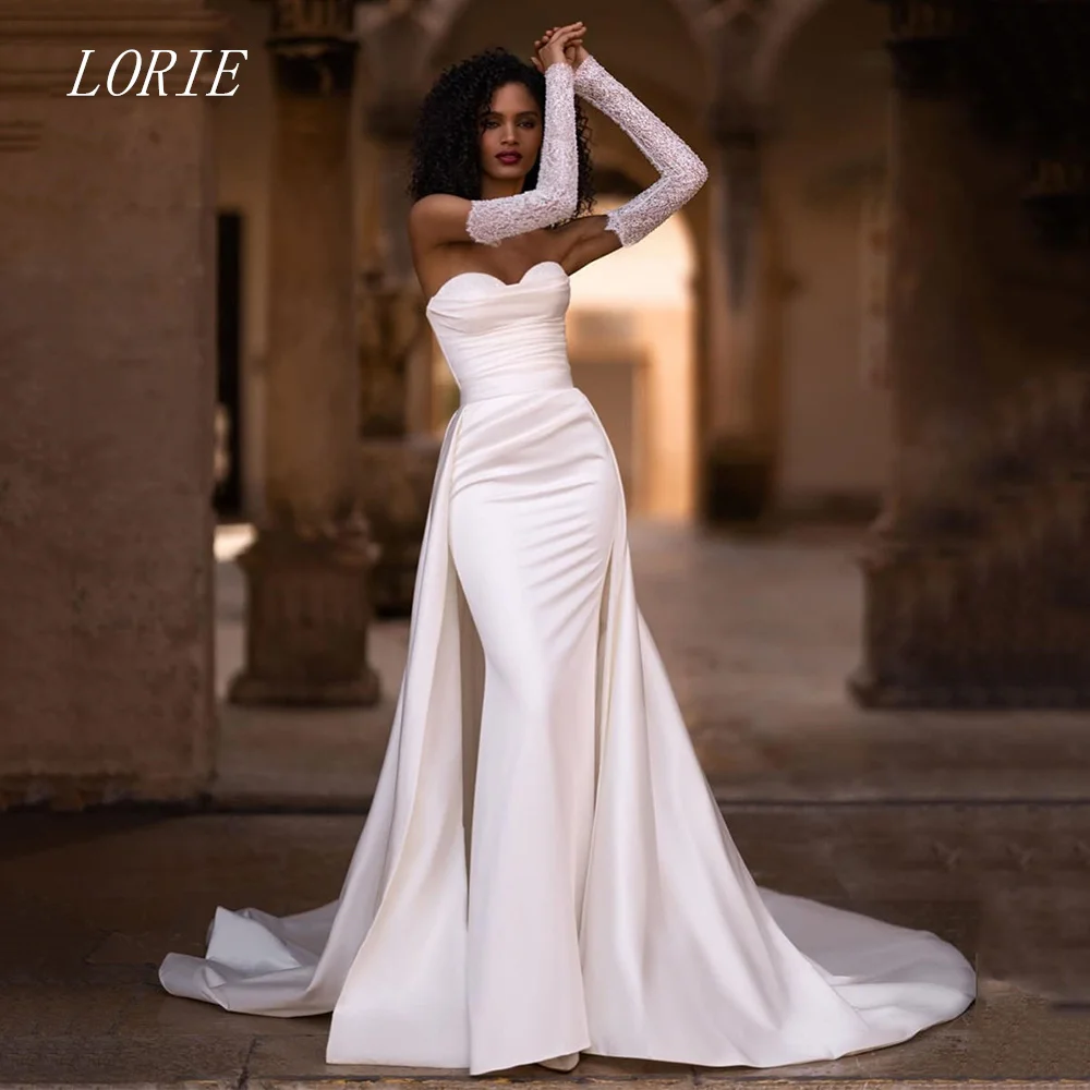 

LORIE Luxury Mermaid Wedding Dress Elegant Sleeveless Bridal Dresses Sweetheart Wedding Gown Customized 2026