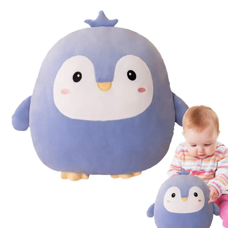 Soft Penguin Plushies Pillow Penguin Stuffed Throw Pillow Plushies Huggable Lumbar Pillow Stuffed Figure Cute Kawaii Penguin