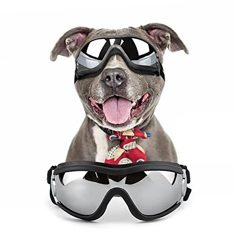 

Dog Sunglasses for Dogs,UV Protection Dog Goggles Sport Hat for Big Dogs,Windproof Snowproof for Pet Riding Dog Supplies