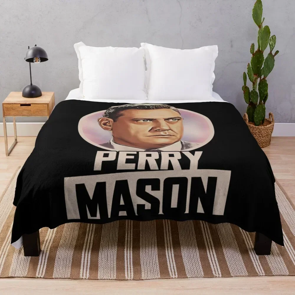 

Perry Mason Throw Blanket Warm Flannel Blanket for Couch Chair Bedroom