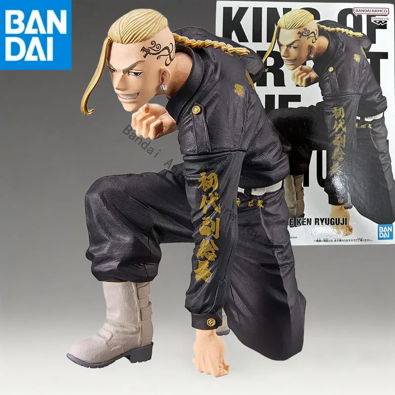 

in stock Original Genuine BANDAI NAMCO BANPRESTO Tokyo Revengers KING OF ARTIST Ryuguuji Ken PVC 13cm Figure model toy gift
