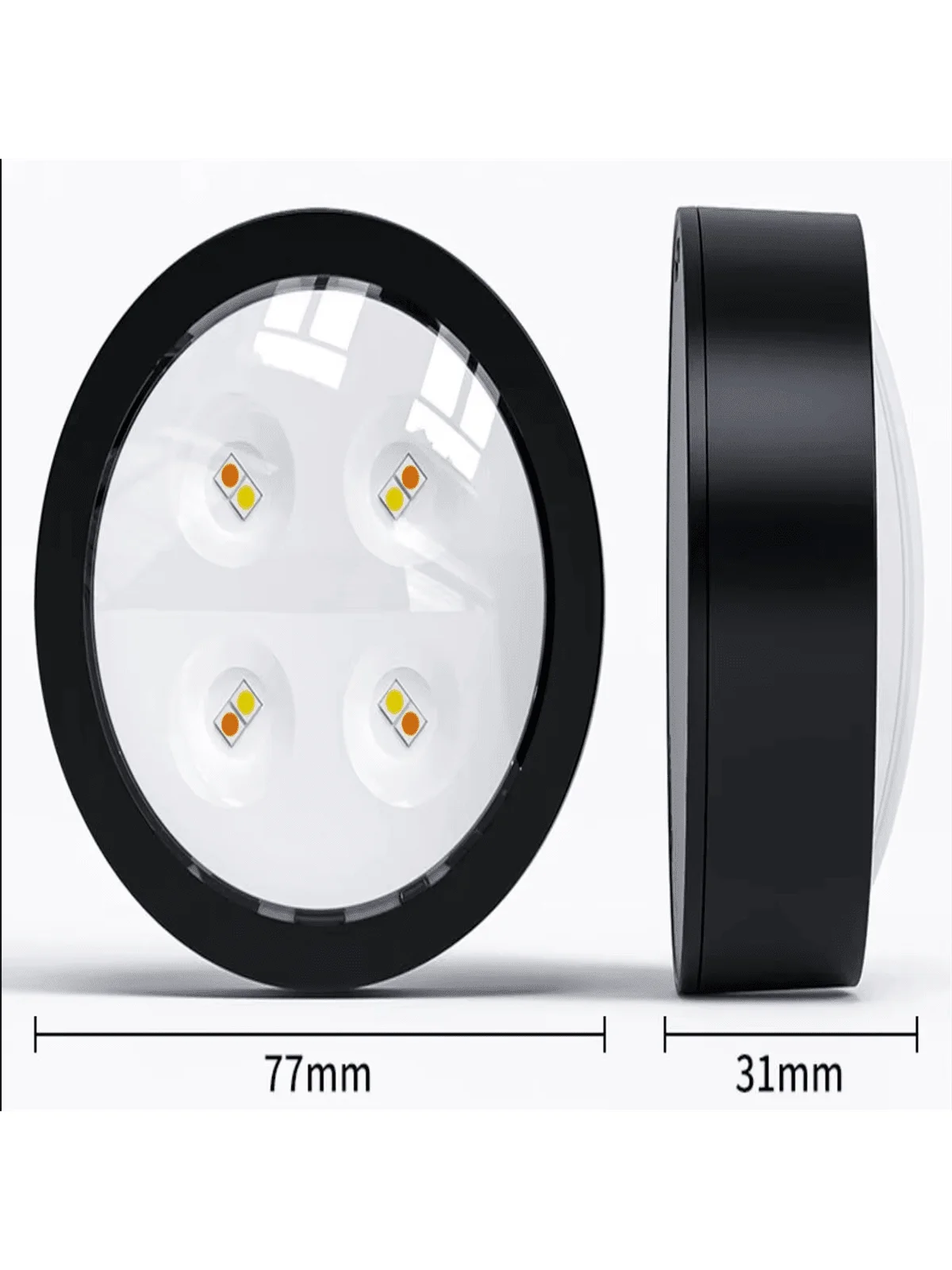 1/2PCS Remote-Controlled LED Bulbs - 3-Color Dimmable E26/E27 for Non-Electric Pendants & Sconces