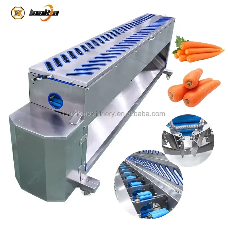 for Industrial Vegetable Peeling Machine Automatic Peeler for Carrots Cucumbers Eggplants Radishes Sweet Potatoes Lotus Roots
