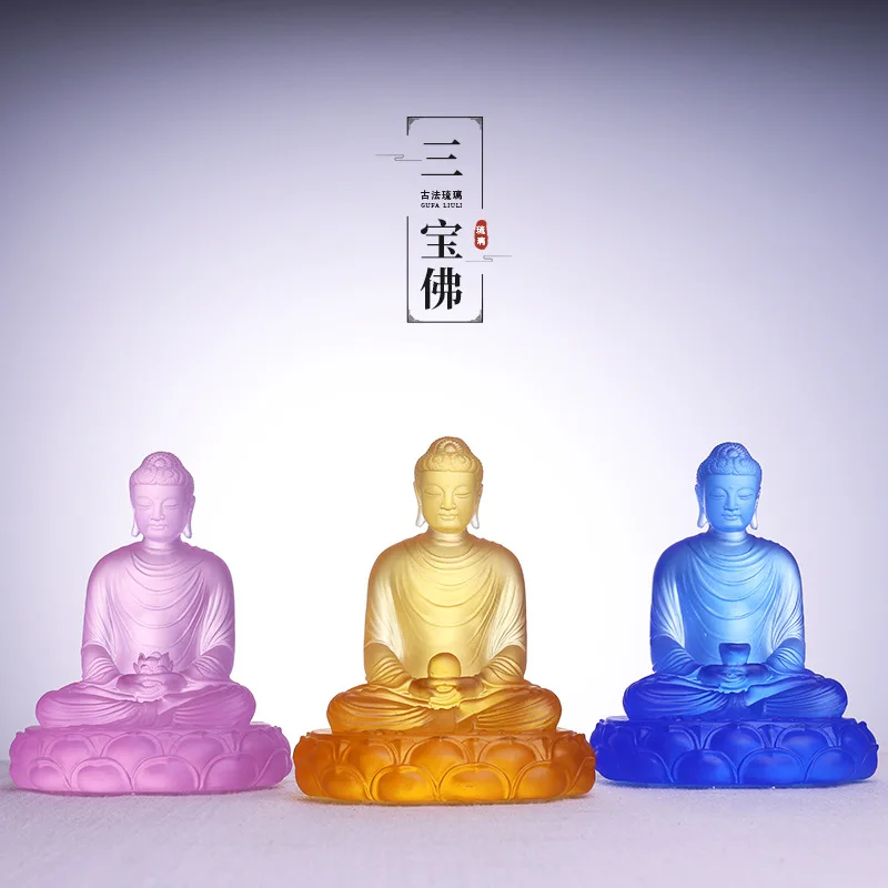 

LH Buddha Statue Ornament Buddhist Hall Living Room Temple Sakyamuni Amitabha