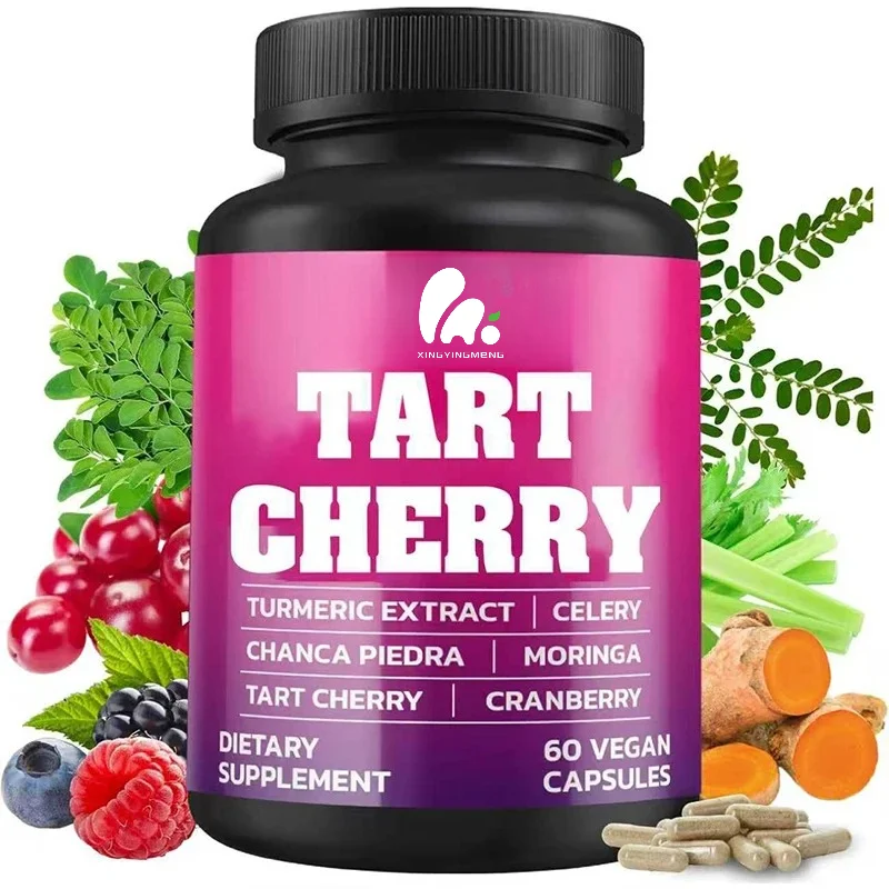 Sour Cherry 20:1 Extract, Combined with Moringa, Red Bean, Celery, Cranberry Extracts, 60 Capsules