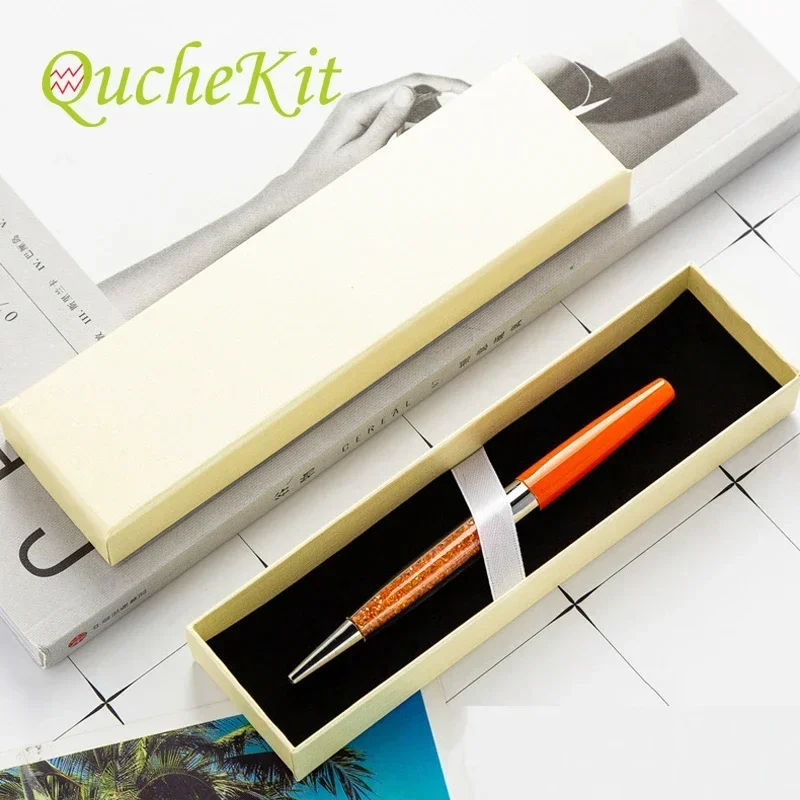 10pcs קראפט נייר עט תיבת איפור מברשות עט אריזת מתנה קופסאות אריזת נייר שחור תיק עסקים אספקה