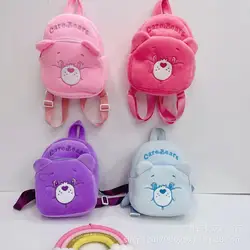 Care Bears Plush Doll Small Children's Backpack Large Capacity Anime Baby Hugs Tugs Grams Bear Boy Girls Kindergarten School Bag