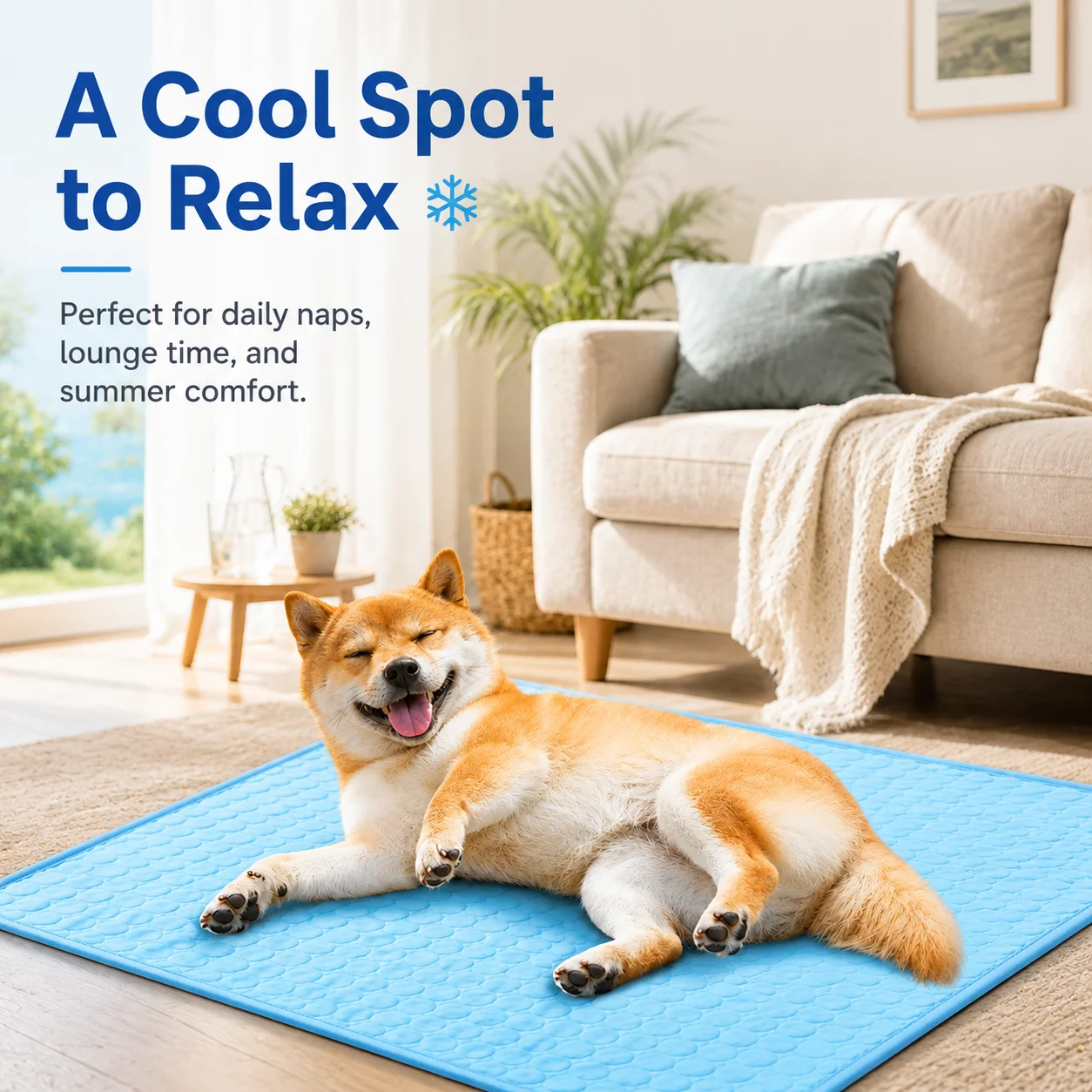 Tapis rafraîchissant en gel auto-refroidissant pour animaux de compagnie, coussin-lange lavable non toxique, couverture rafraîchissante pour soulager la chaleur, pour chiots, chiens de taille moyenne et grande, chats, pour la pause en temps chaud