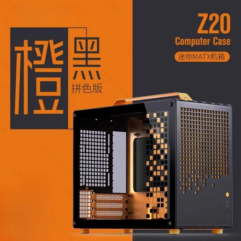 Z20 Desktop PC Case Removable Handle MATX 240 Water Cooling Tempered Glass Side Panel Simple Computer Chassis
