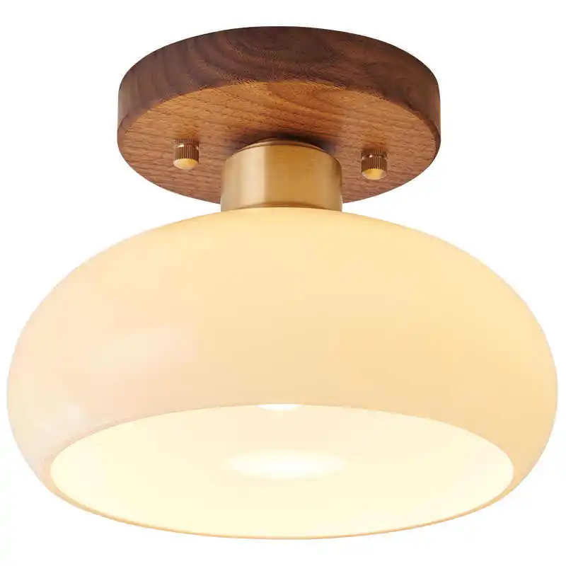 

Aisle light, corridor light, Chinese retro entrance ceiling light, simple and creative, walnut wabi sandy wind