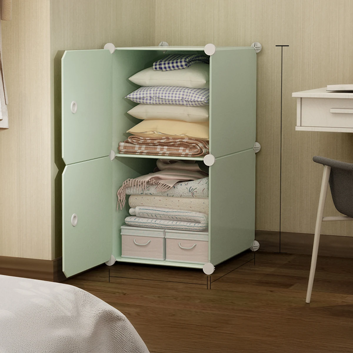 simple-wardrobe-small-storage-cabinet-single-dormitory-rental-room-home-bedroom-fabric-wardrobe-children's-storage-cabinet