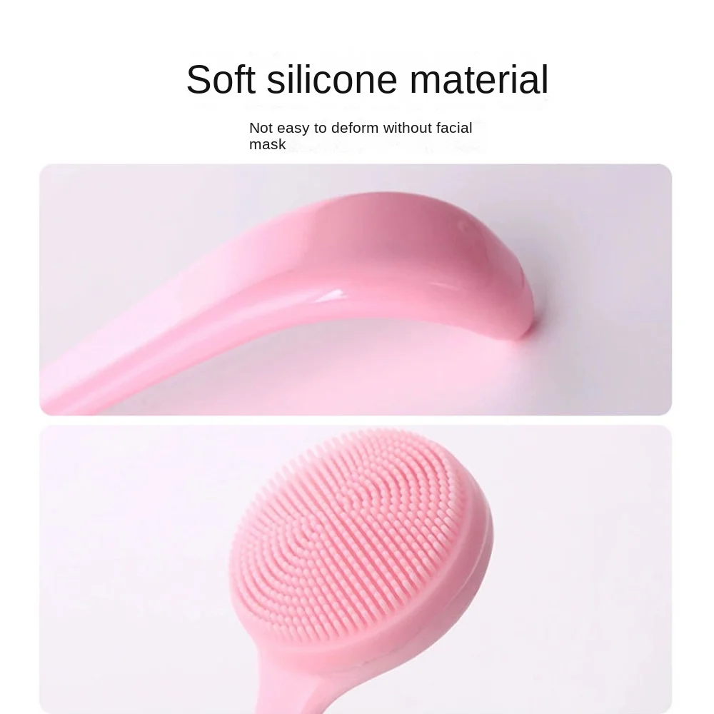 Brosse de soin de la peau en silicone de haute qualité, durable, douce, pour le visage, poignée confortable, dissolvant de points noirs, nettoyant pour le visage, outil de soin de la peau