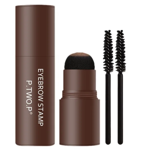 Wasserdichtes und nicht verschmierendes Augenbrauen-Puder-Siegel-Set Lazy Seal Augenbrauen-Puder-Stift-Karten-Set Haaransatz-Puder-Make-up