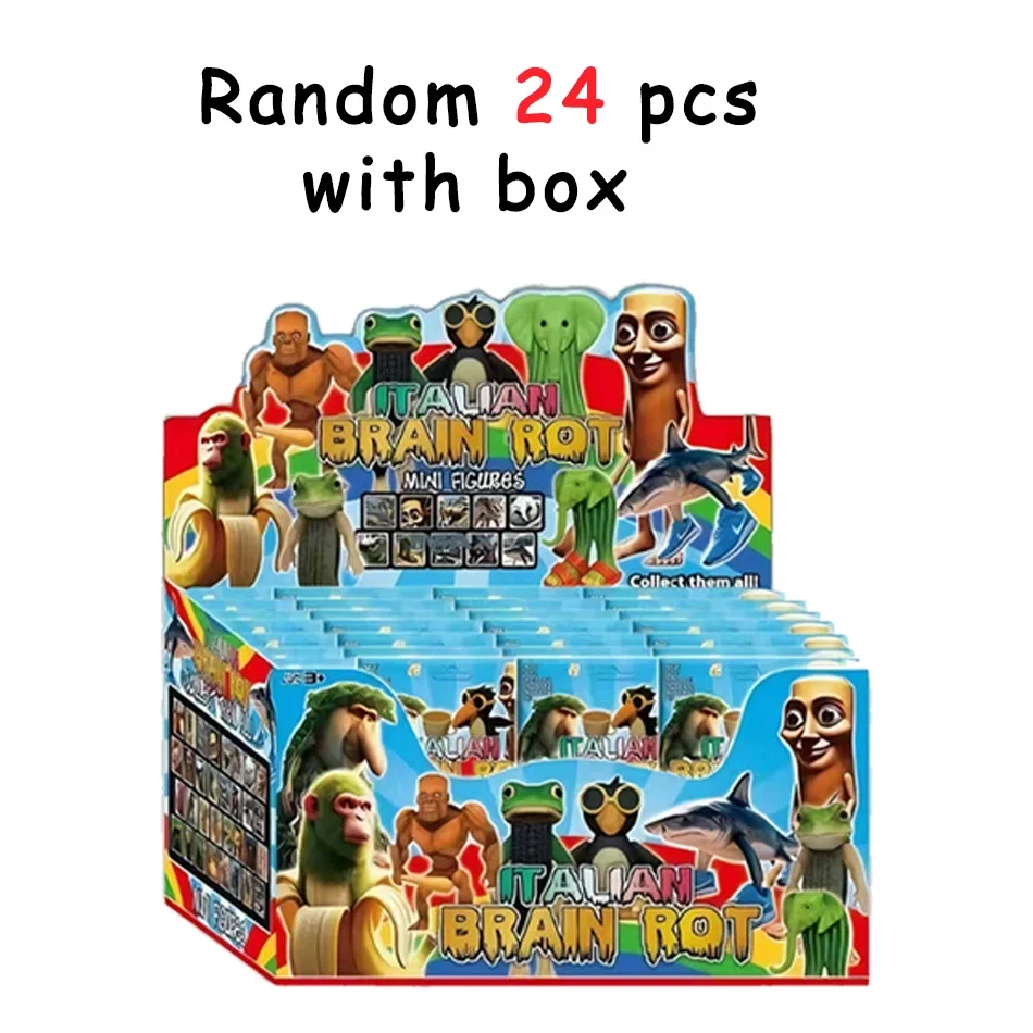 2025 Neue 3 Stile Tung Tung Sahur Figur Spielzeug Trallelo Tralala Statue Spielzeug von Shark Lirili Larila TungTung Sahur Blind Box