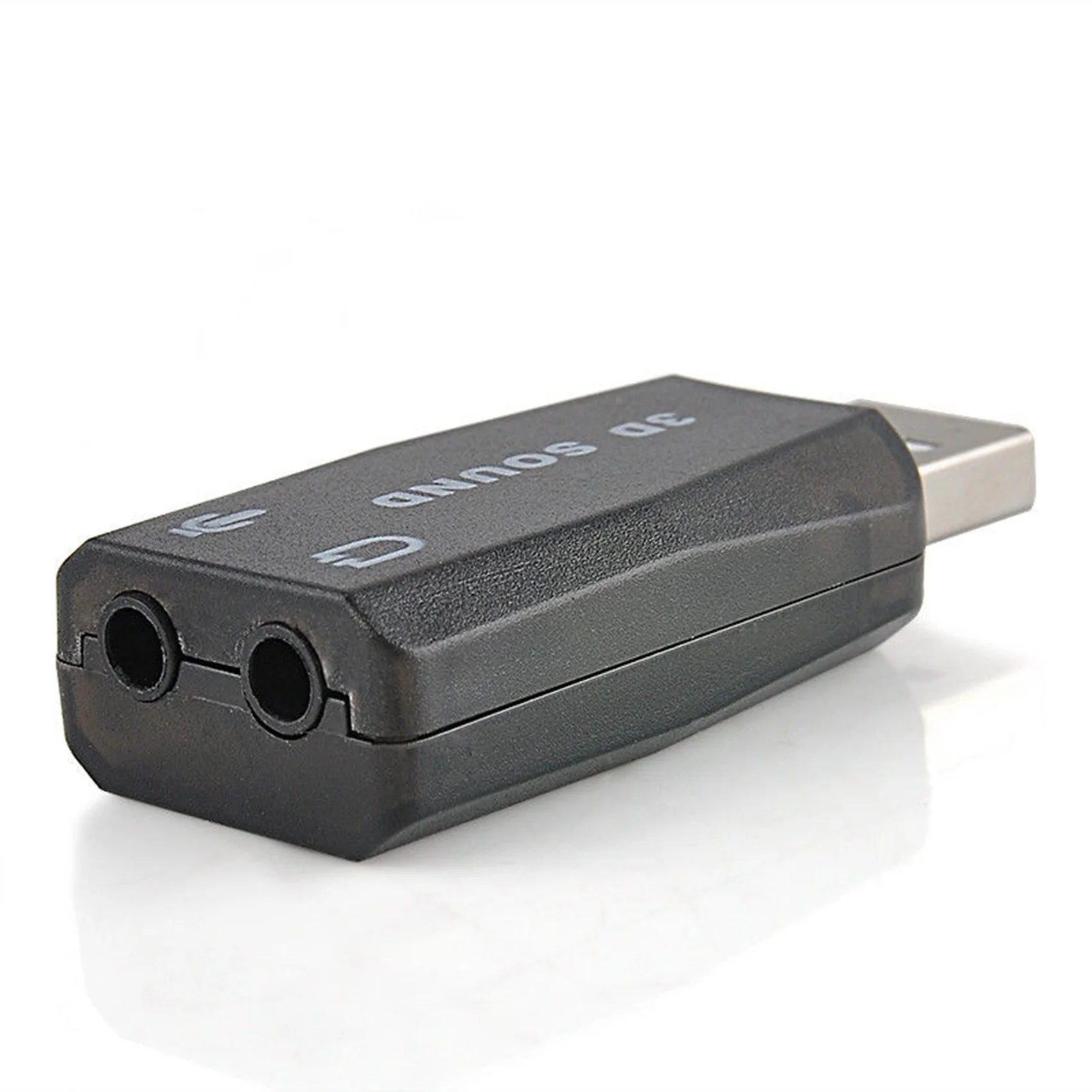 

GO-2X USB To 3.5Mm Mic Headphone Jack Stereo Headset 3D Sound Card Audio Adapter PC