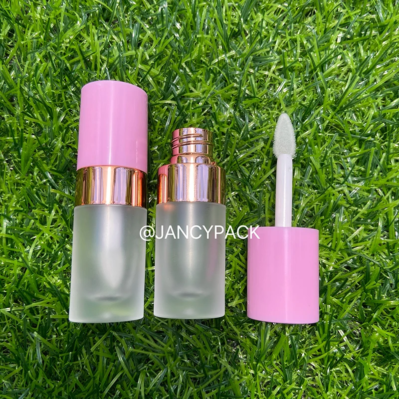 

Hot pink 4.5ml Refillable Lip Gloss Tubes Containers with Rubber Inserts for Travel Split Charging DIY Cosmetic Wholesale