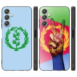 Eritrea Flag Black Phone Case For Samsung Galaxy A15 A14 A05 A34 A54 A52S A53 A33 A23 A24 A13 A12 A22 A32 A50 A51 A70 A71 A73 5G