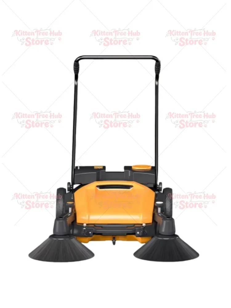 55L Industrial Hand-push Wireless Sweeper Commercial Factory Road Dust Cleaning Sweeper Five-speed Adjustment Saves Effort