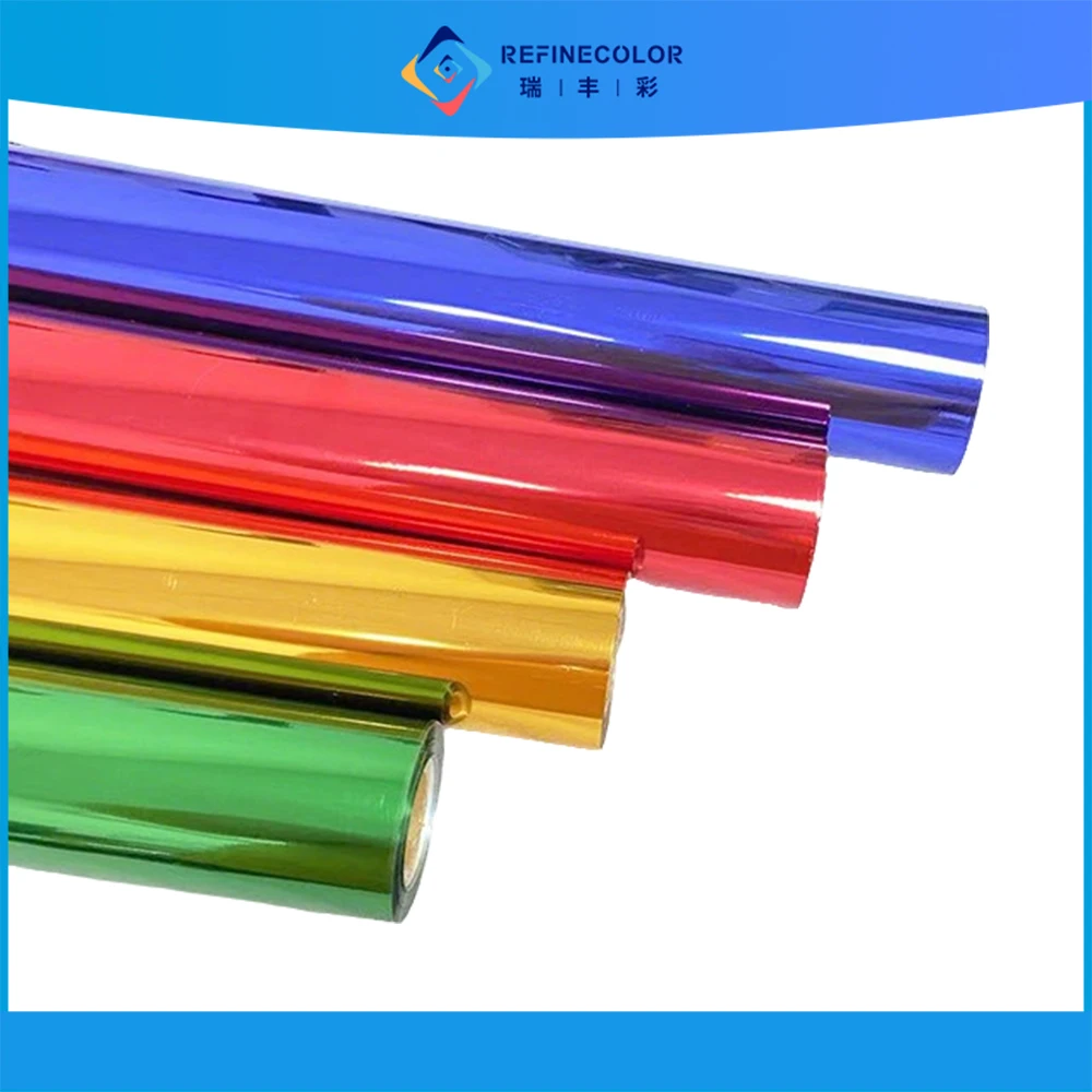 64cm x 120M UV Digital Hot Stamping Foil Roll Toner Reactive Metallic Heat Transfer Foil For Laser Printer Paper Packaging Craft