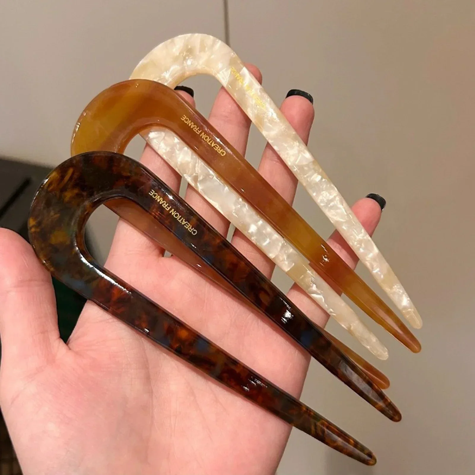 

1 шт. U-образная заколка для волос, китайская заколка в стиле Ins, ретро-заколка, простая заколка, аксессуар для волос, расческа.