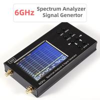 SA6 6GHz Spectrum Analyzer 35-6200Mhz Portable Signal Generator 3.2'' Touched Screen Frequency Tester for Precision Measurement