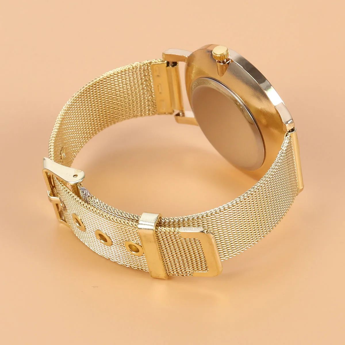 

Marble Mirror Watch Two Tone Fashion Quartz Mesh Belt Women Elegant Small Bracelet Christmas Birthday Gifts Ladies Watches