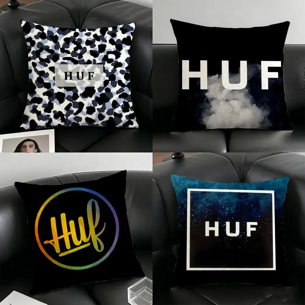 Capa de Almofada de Linho da Marca H-hUF para Sofá, Sala de Estar, Banco, Pátio, Decoração de Casa