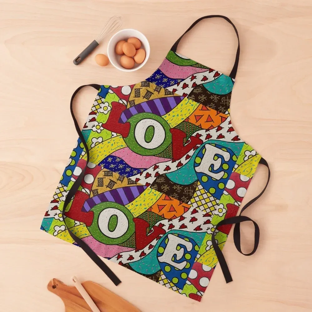 

Just love Apron Teacher Kitchen Kawaii Accessories professional hairdresser women's work Apron