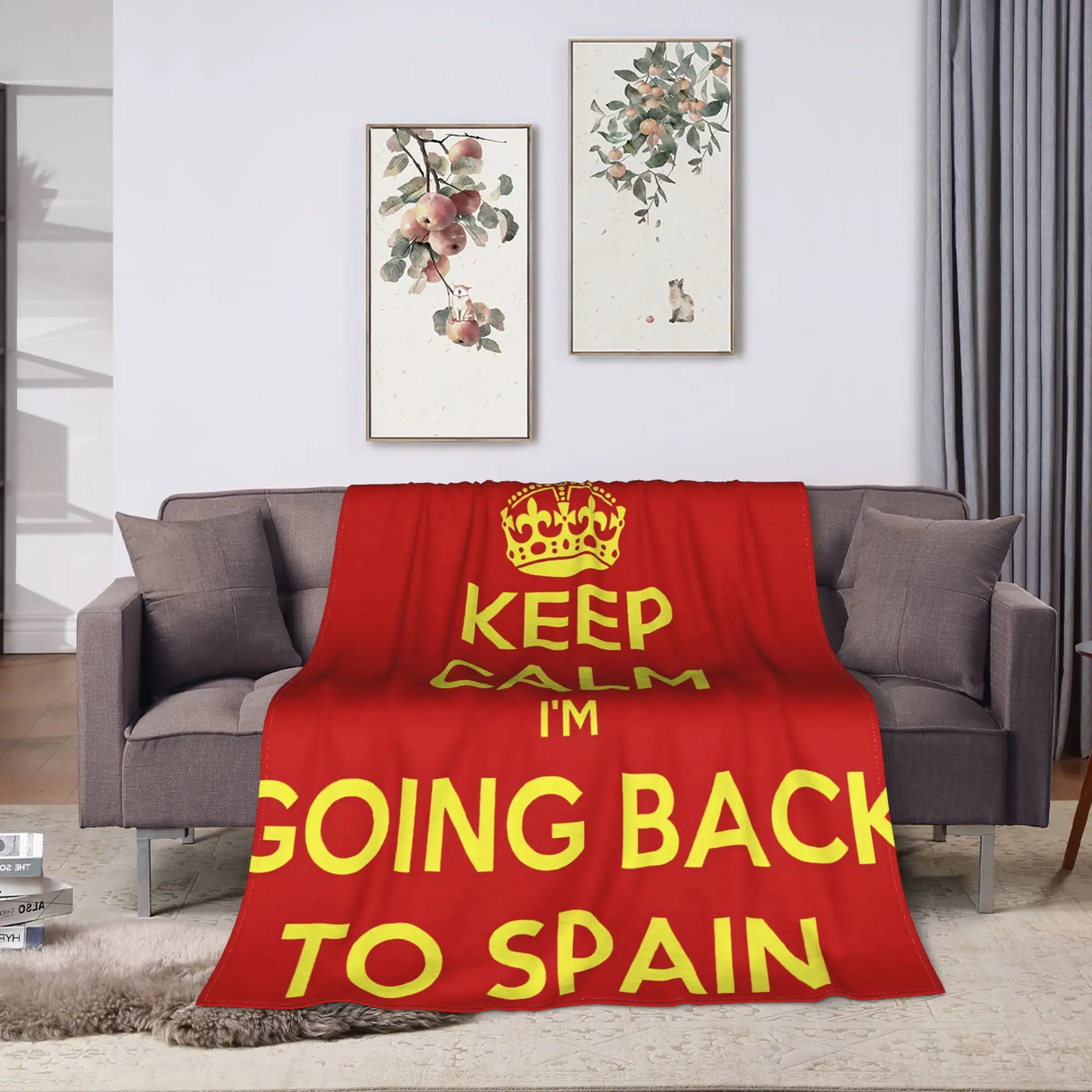 make spain great again  Warm Soft Blanket  Travel Plush Throw Blanket Funny Couch Chair Flannel Bedspread Sofa Bed Cover