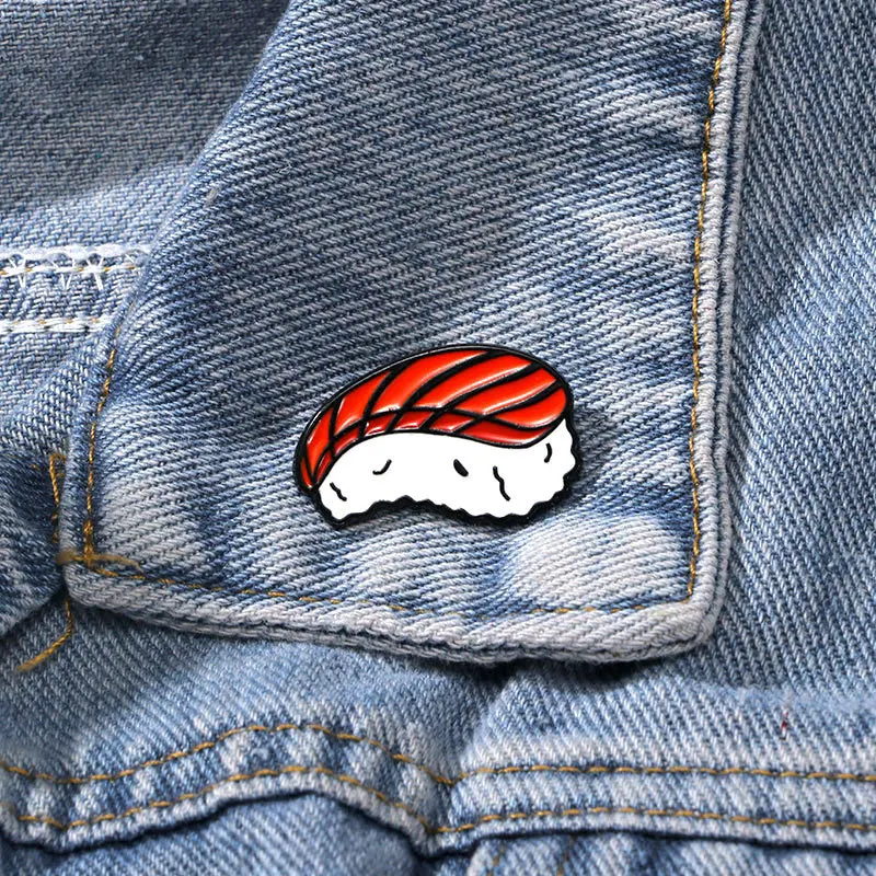 

Cute Sushi Enamel Pin Badge DIY Cartoon Japanese Food Brooch for Clothes Bags Shoes Scarf Tshirt Jeans Decoration
