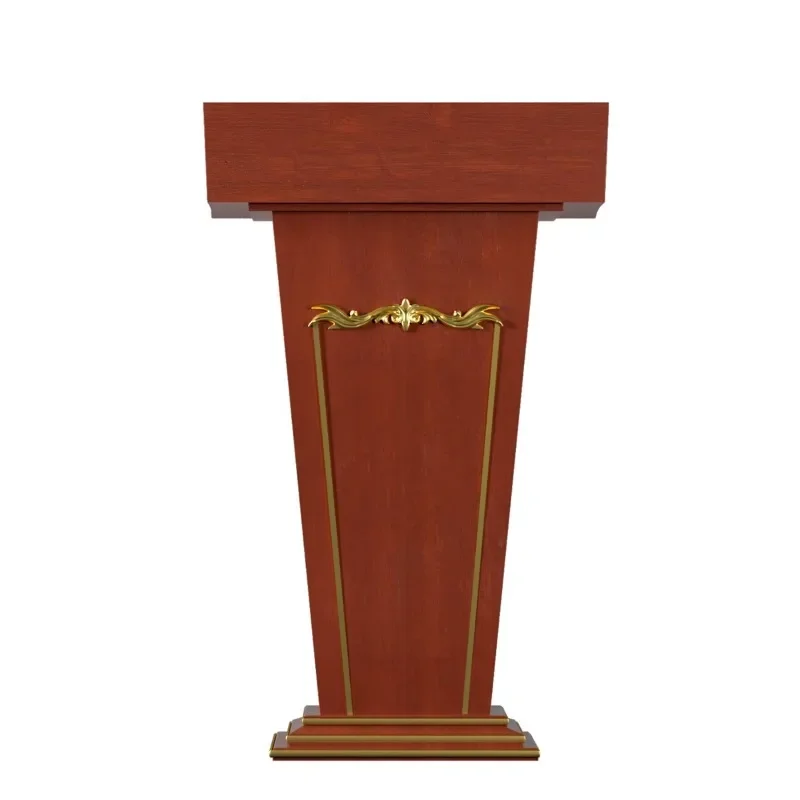 

Solid wood teacher podium table Welcome Restaurant reception Hotel information Lecture Speaker desk Host des