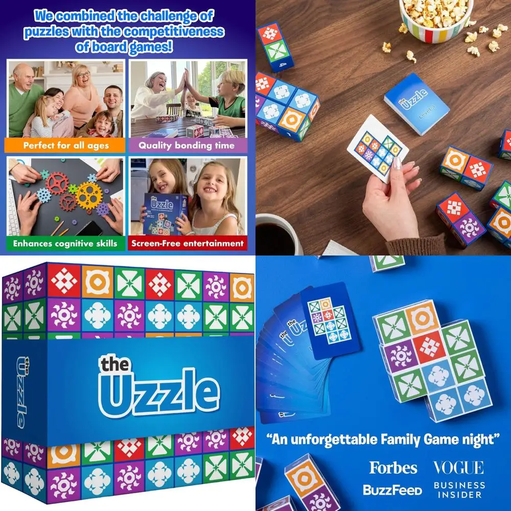 

Uzzle 3.0: Engaging Family Block Puzzle Game for Kids & Adults, Suitable for Ages 4 and Up