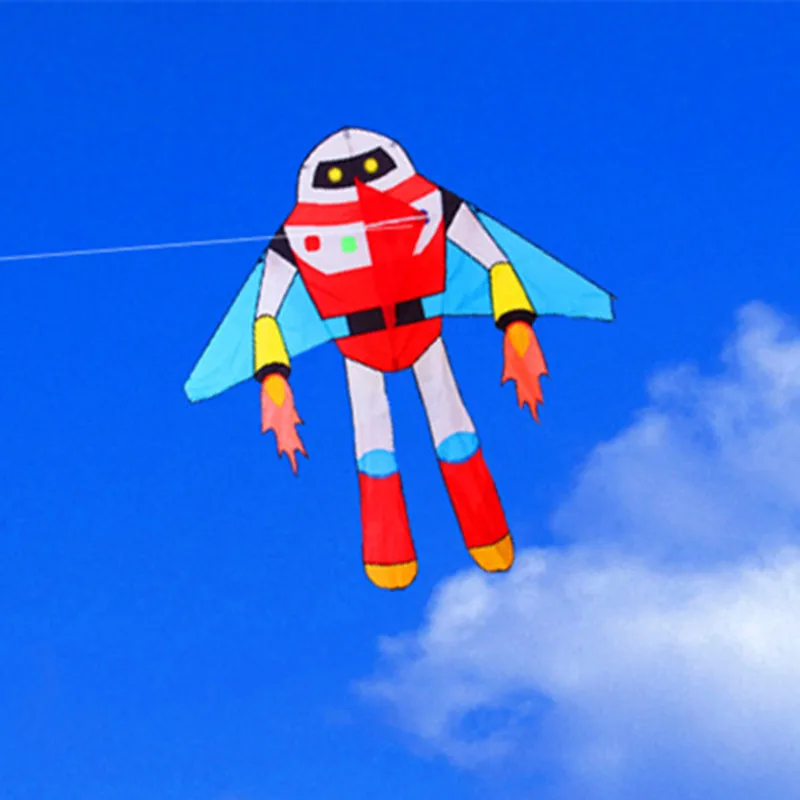 free shipping lovely robot kite outdoor games soft kite drachen fliegen hand sanitizer stunt kite papalote cerf volant enfants