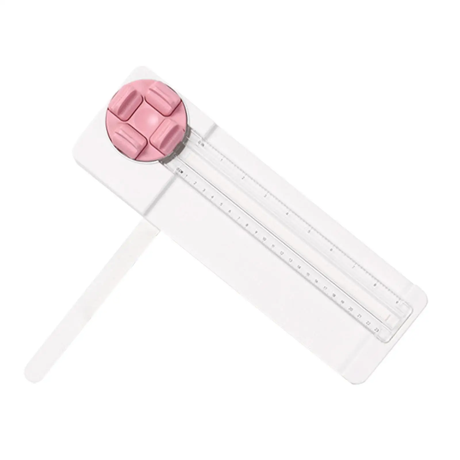 Lightweight Plastic Paper Trimmer Manual Cutting Device with Expandable Ruler Panel for Home Office DIY