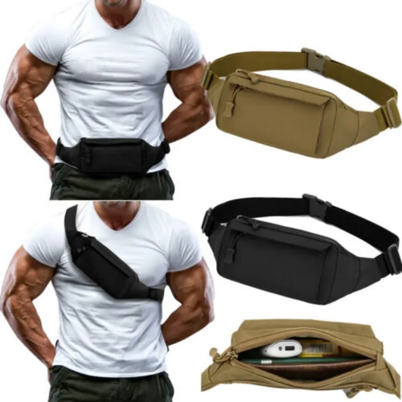 Military Tactical Waist Pack Men Women Camouflage Belt Bag Travel Casual Fanny Pack Mobile Phone Wallet Hiking Chest Bag Outdoor