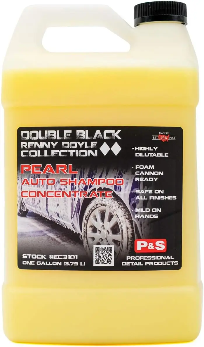 

High-Foaming pH-Balanced Car Wash Soap, 1 Gallon - Biodegradable Auto Shampoo Safe for All Finishes, Lemon Scent, for Foam