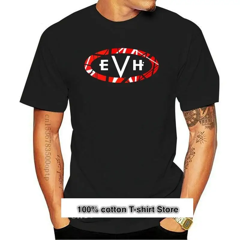 Camiseta Unisex con estampado de Eddie Van Halen Evh, camiseta Unisex en color blanco y negro, 20 unidades