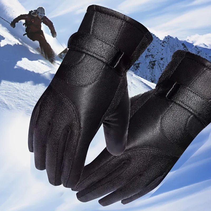 

Men Winter Ski Gloves Windproof Thermal Outdoor Sport Cycling Bike Gloves Bicycle Motorcycle Hiking Camping Hand Warm Gloves