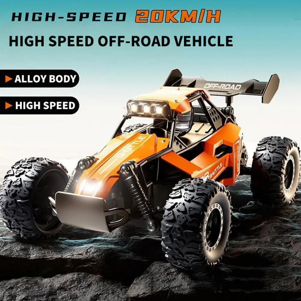 Kids Remote Control Car High-speed Electric Remote Control Off-road Car with Led Light for Kids 4 Wheels Drive Rc Truck