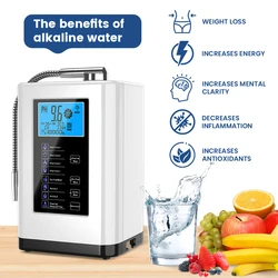 Máquina de água alcalina ionizadores dispositivo de água ph dispensador de água alcalina 5 placa revestimento de platina máquina ionizadora de água alcalina