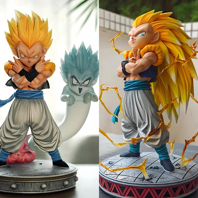 25cm Dragon Ball Figures CS Super Saiyan Gotenks SJJ3 Action Figures PVC Anime Collection Model Periphery Toys Birthday Gifts