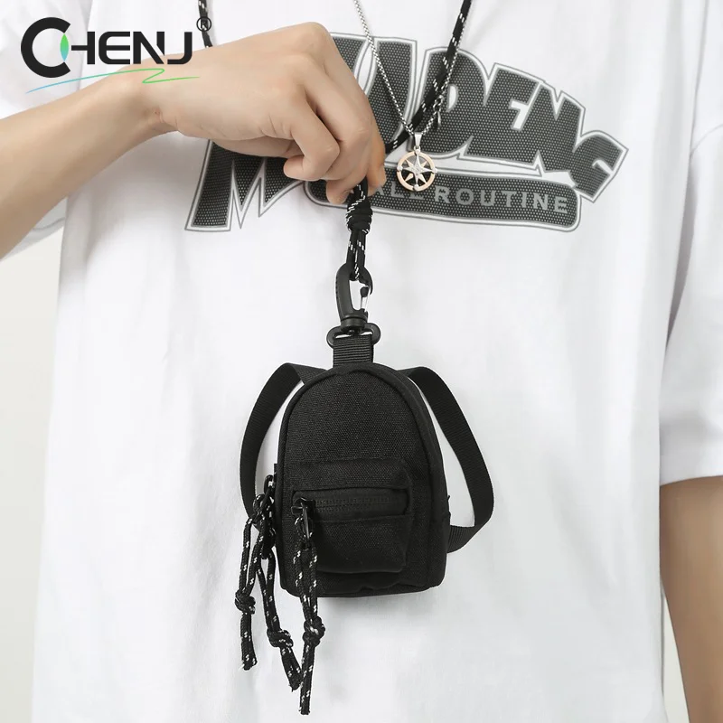 New Mini Pendant Bag Key Headset Card Storage Bag Men Travel Backpack Small Chest Bag Travel Handbag Wallet For Women