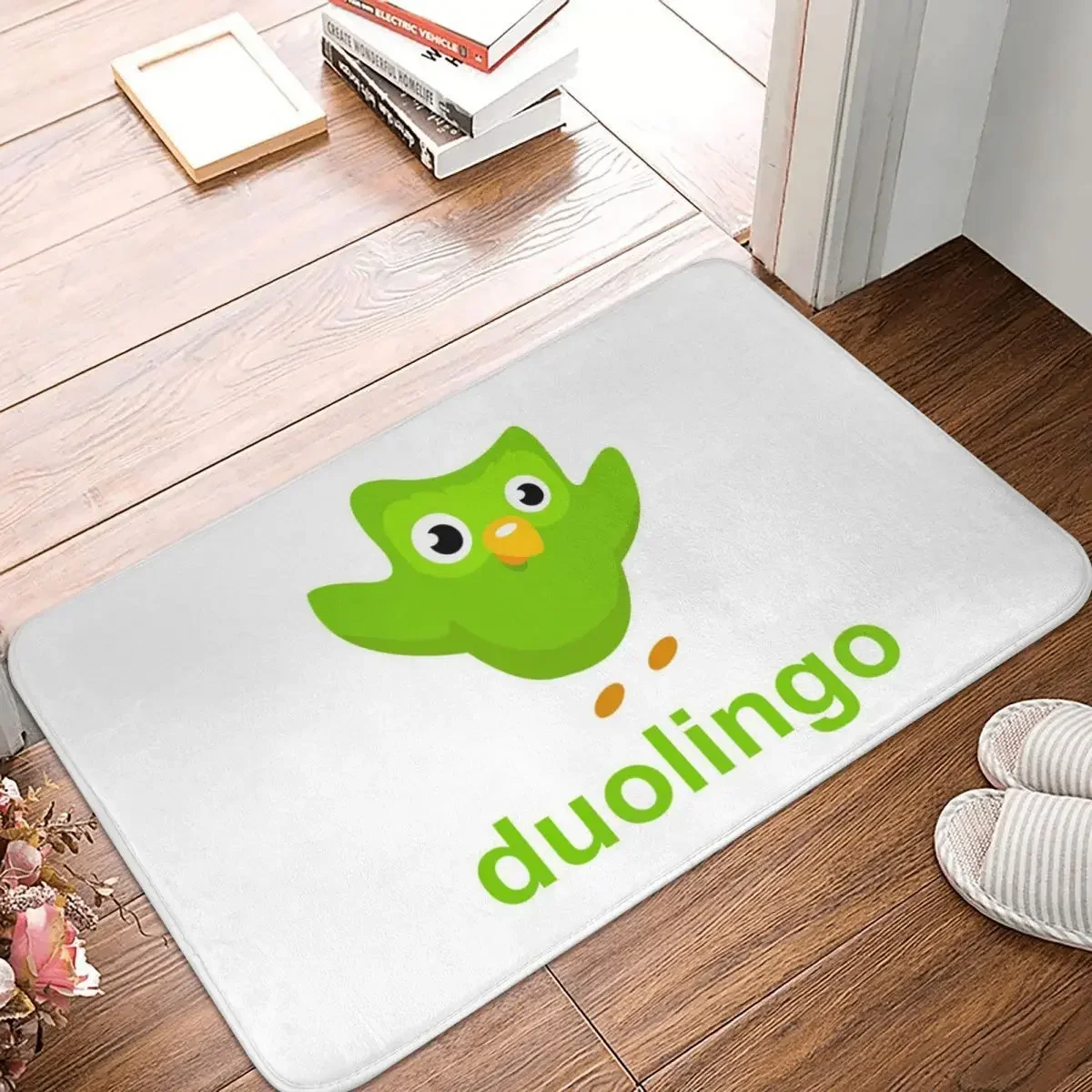 Duolingo Owl Duo Non-slip Doormat Floor Mat Cushion Carpet Rug for Kitchen Entrance Home Bedroom Footpad Mats